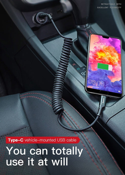 Spring USB Type C Cable - whinnyland gadgets