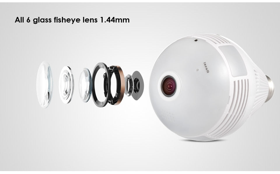 360 Degree LED Light 960P CCTV - whinnyland gadgets