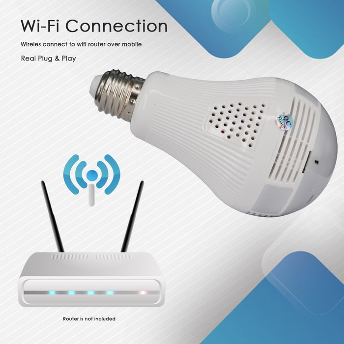 360 Degree LED Light 960P CCTV - whinnyland gadgets