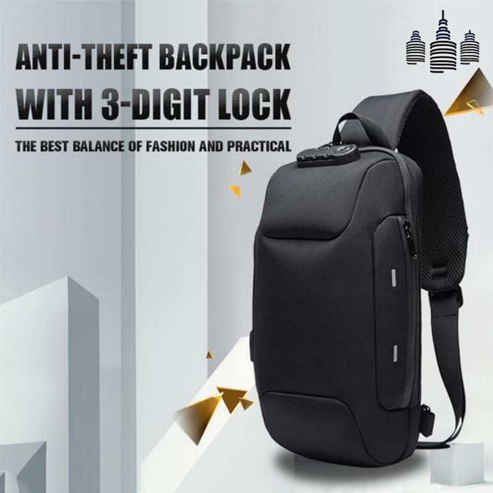 Anti-theft Backpack With 3-Digit Lock - whinnyland gadgets