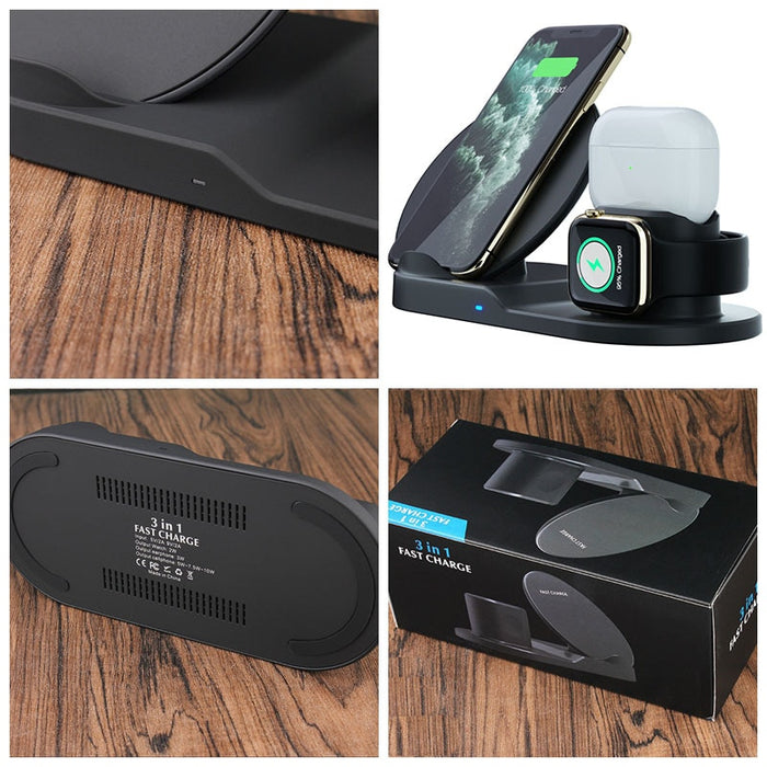 3 In 1 Fast Wireless Charger - whinnyland gadgets