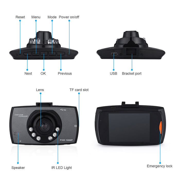 Car DVR Camera Full HD 1080P - whinnyland gadgets