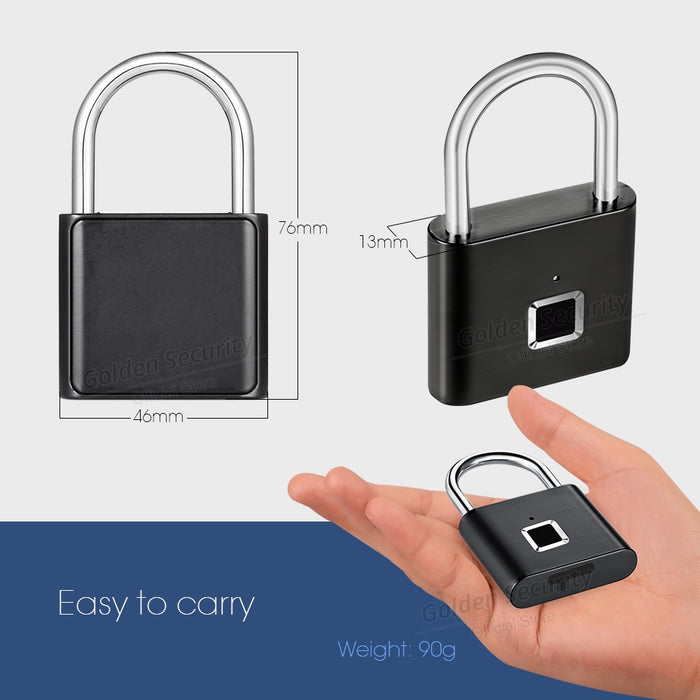 Keyless Fingerprint Smart Padlock - whinnyland gadgets